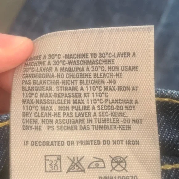 COH Vintage 90s flare Ingrid lo waist Flare Jeans Marbled Acid-wash 29 - Picture 6 of 14